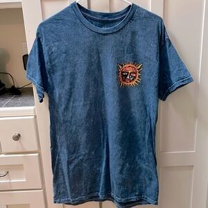 Sublime band tshirt with sun on front and back
